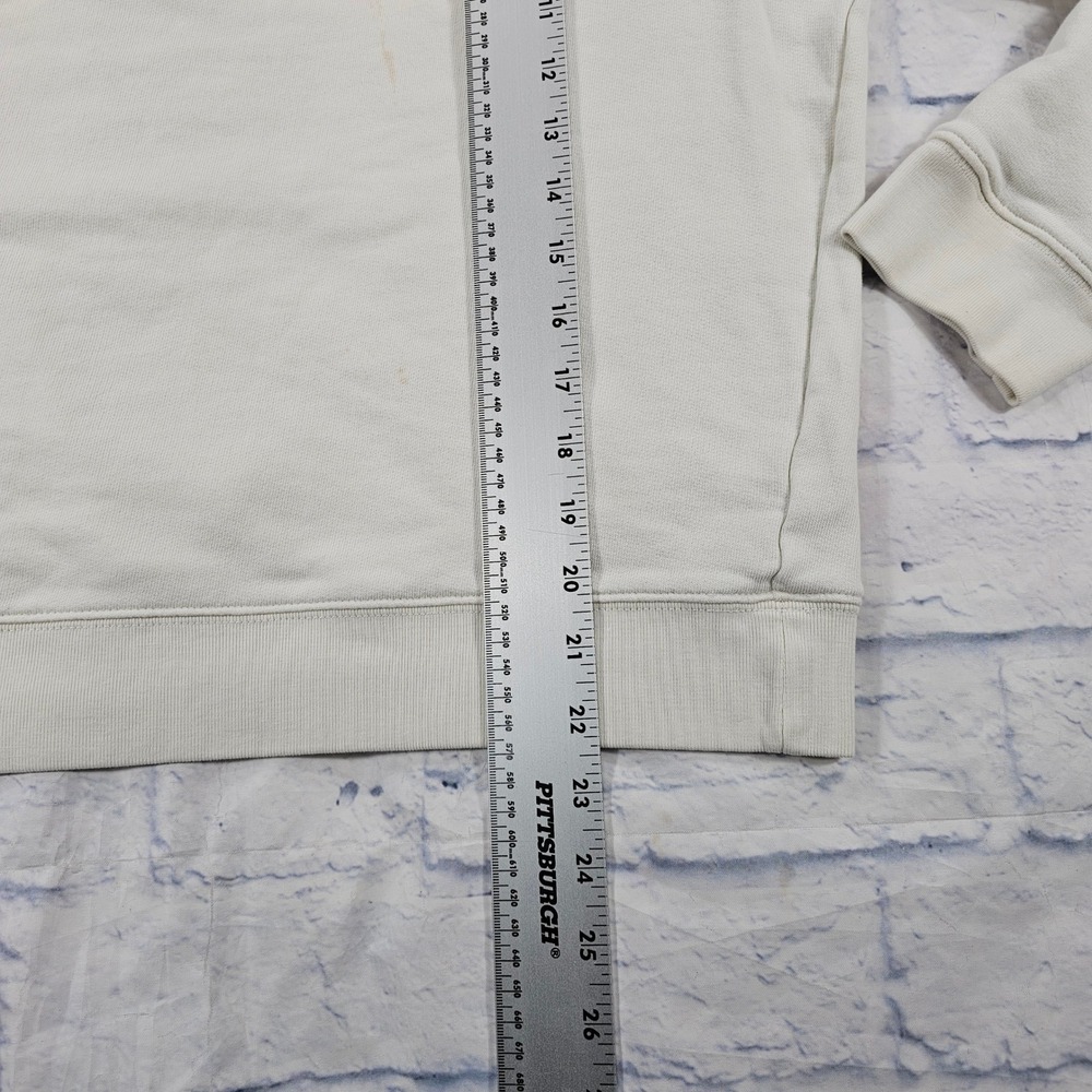 Tory Sport Sweatshirt Womens XL Off White Love Chenille Applique Pullover - Picture 6 of 13